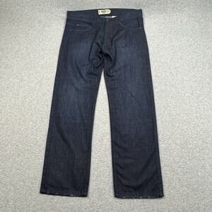 Akademiks Jeanius Jeans Mens 36x32 Straight‎ Leg Denim Hip Hop Y2Y Street Casual